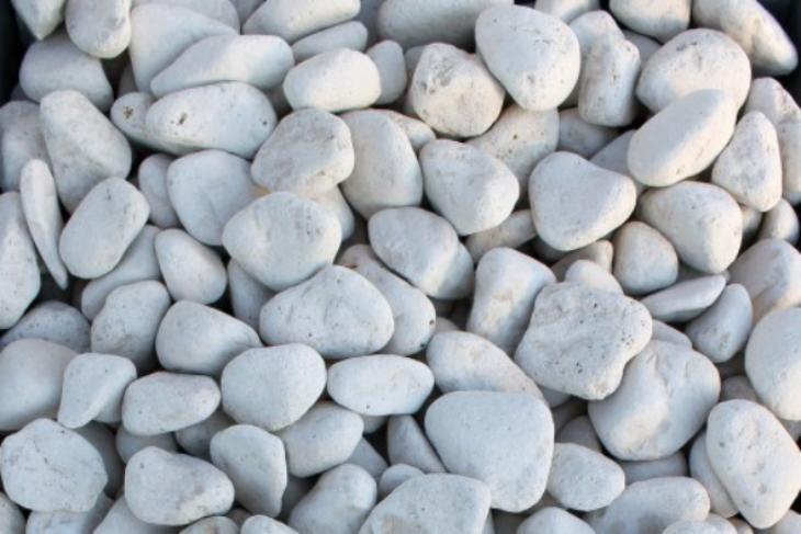 Белая галька галтовка (20-40 мм.)  купить в Мытищах от производителя, без посредников